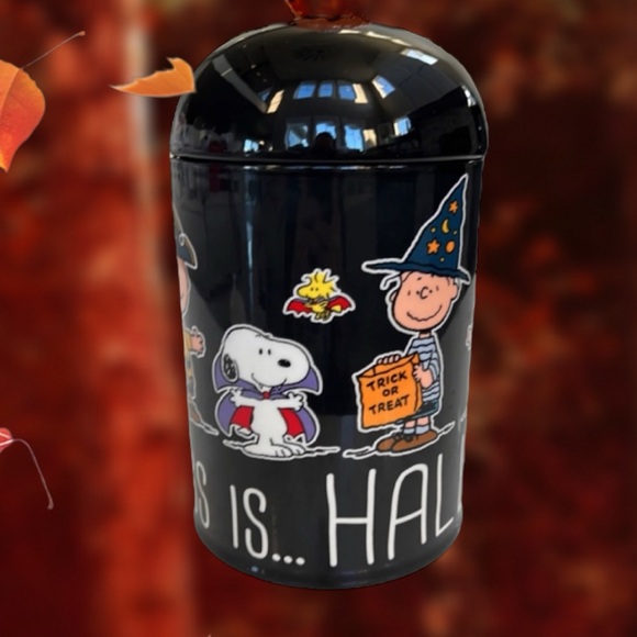Peanuts "Happiness is Halloween" Cookie Jar - Picture 2 of 8